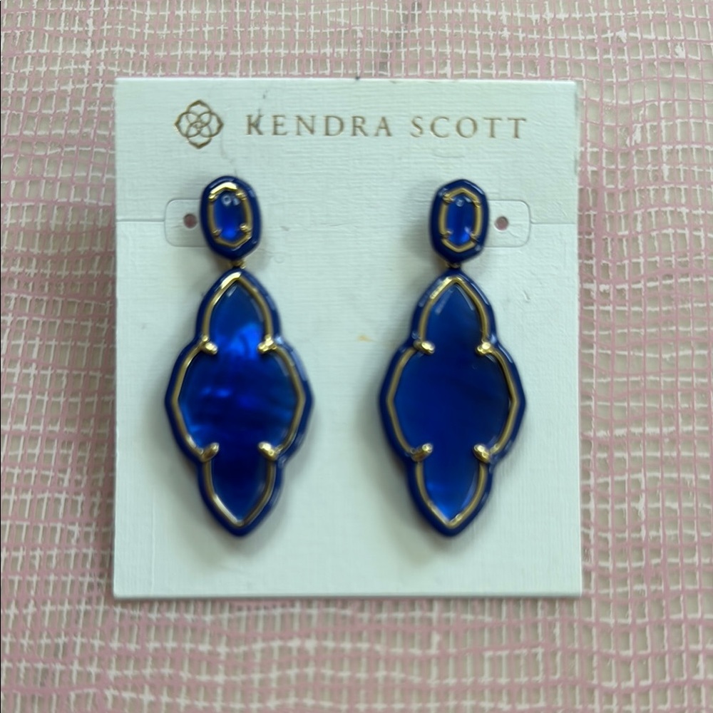 Kendra Scott Cobalt Blue Drop Earrings